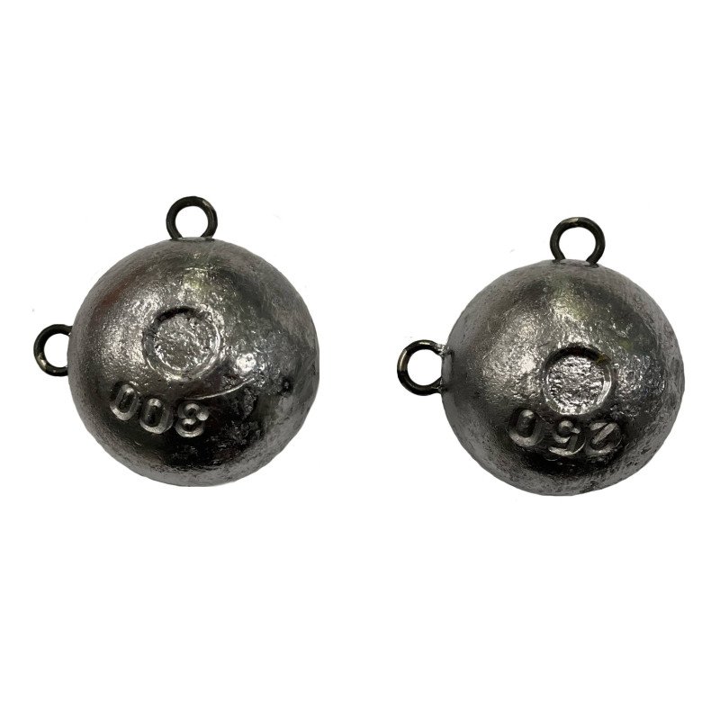 PIOMBO A SFERA CON DOPPIO OCCHIELLO ASIMETRICO