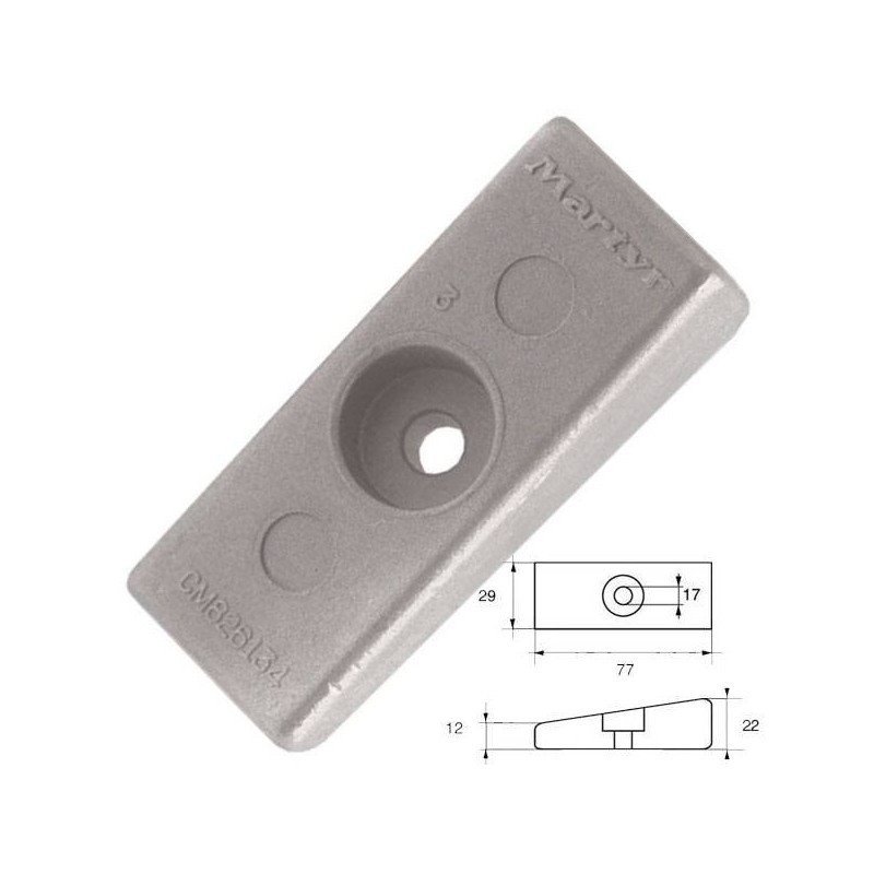 ANODO PLACCA MERCURY-MARINER-75-225CV HONDA 75CV