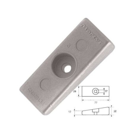 ANODO PLACCA MERCURY-MARINER-75-225CV HONDA 75CV