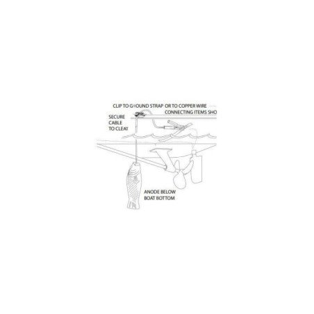 MARTYR ANODO A SOSPENZIONE IN ZINCO PESCE