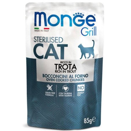 MONGE CAT MULTIPAK GRILL STEREILIZZATO 12X85GR