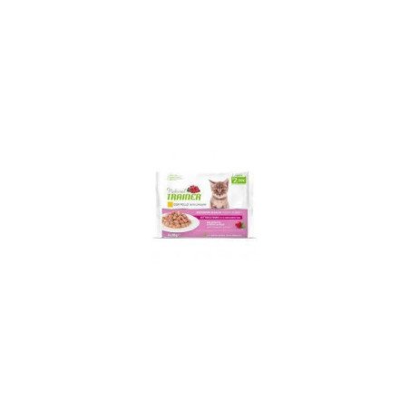 NATURAL TRAINER FLOW PACK KITTEN E YOUNG POLLO 4X85GR