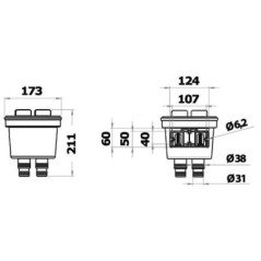 OSCULATI FILTRO ACQUA MOTORE AQUANET XL