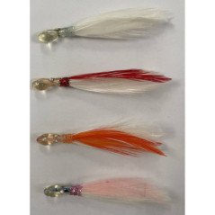 ARTIFICIALE SIMIL 6CM POLPETTO CON PIUMA