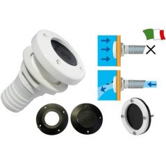 GFN KIT 2 GUARNIZIONI CON FORO X SCARICO A MARE