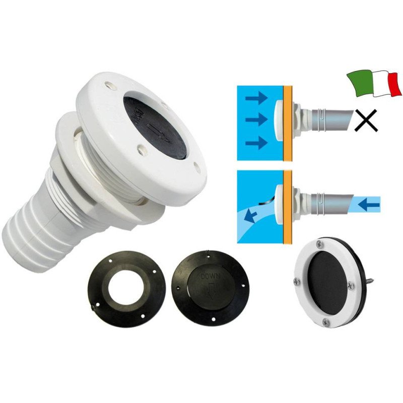 GFN KIT 2 GUARNIZIONI CON FORO X SCARICO A MARE