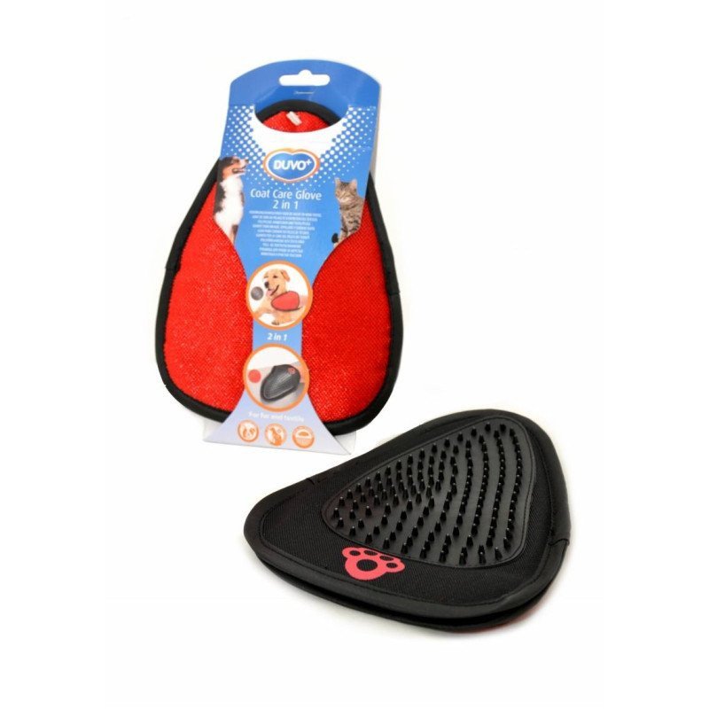 LEOPET GUANTO IN GOMMA 2 IN 1 ADATTO A TUTTI I TIPI DI PELO