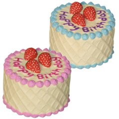 LEOPET TORTA DI COMPLEANNO IN VINILE 10CM