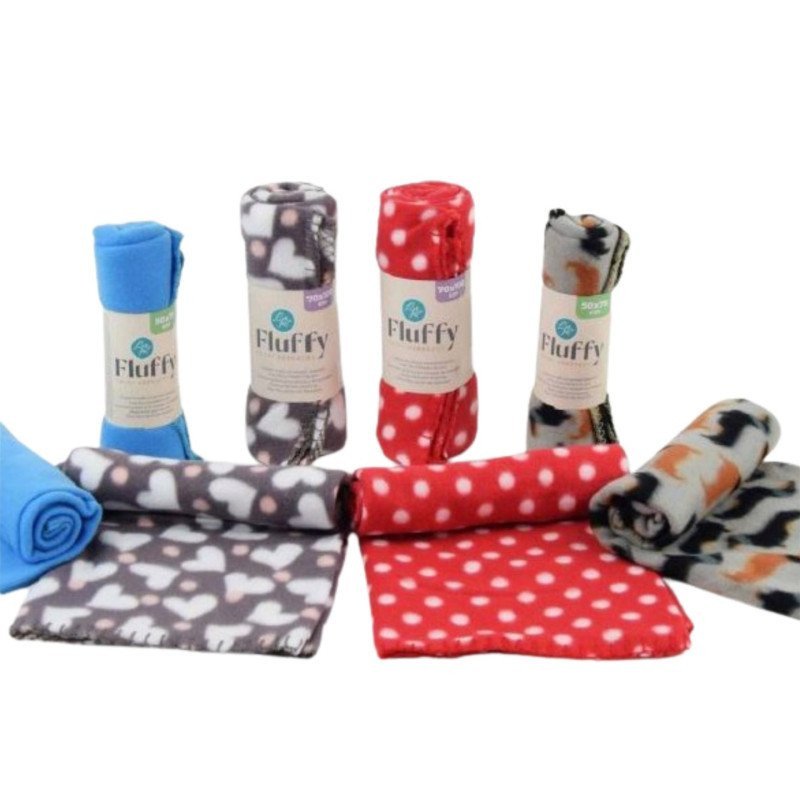 LEOPET COPERTA FLUFFY IN SOFFICE PILE IN FANTASIE ASSORTITE