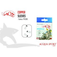 AQS GHIERETTE CILINDRICHE COPPER SLEEVES IN RAME 50PZ