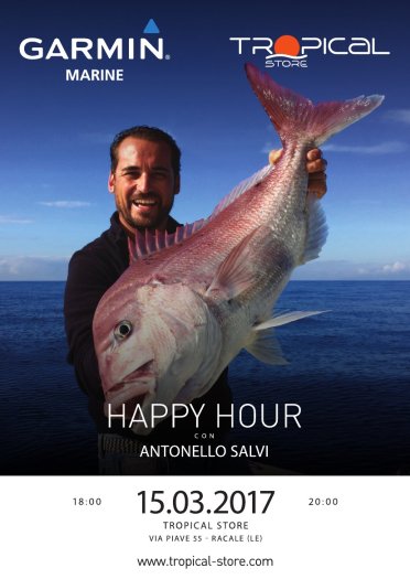 Antonello Salvi al Tropical Store in un full immersion con lo staff del Garmin fisching team tour 
